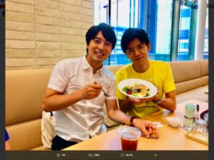 青木源太，桝太一，仲良し